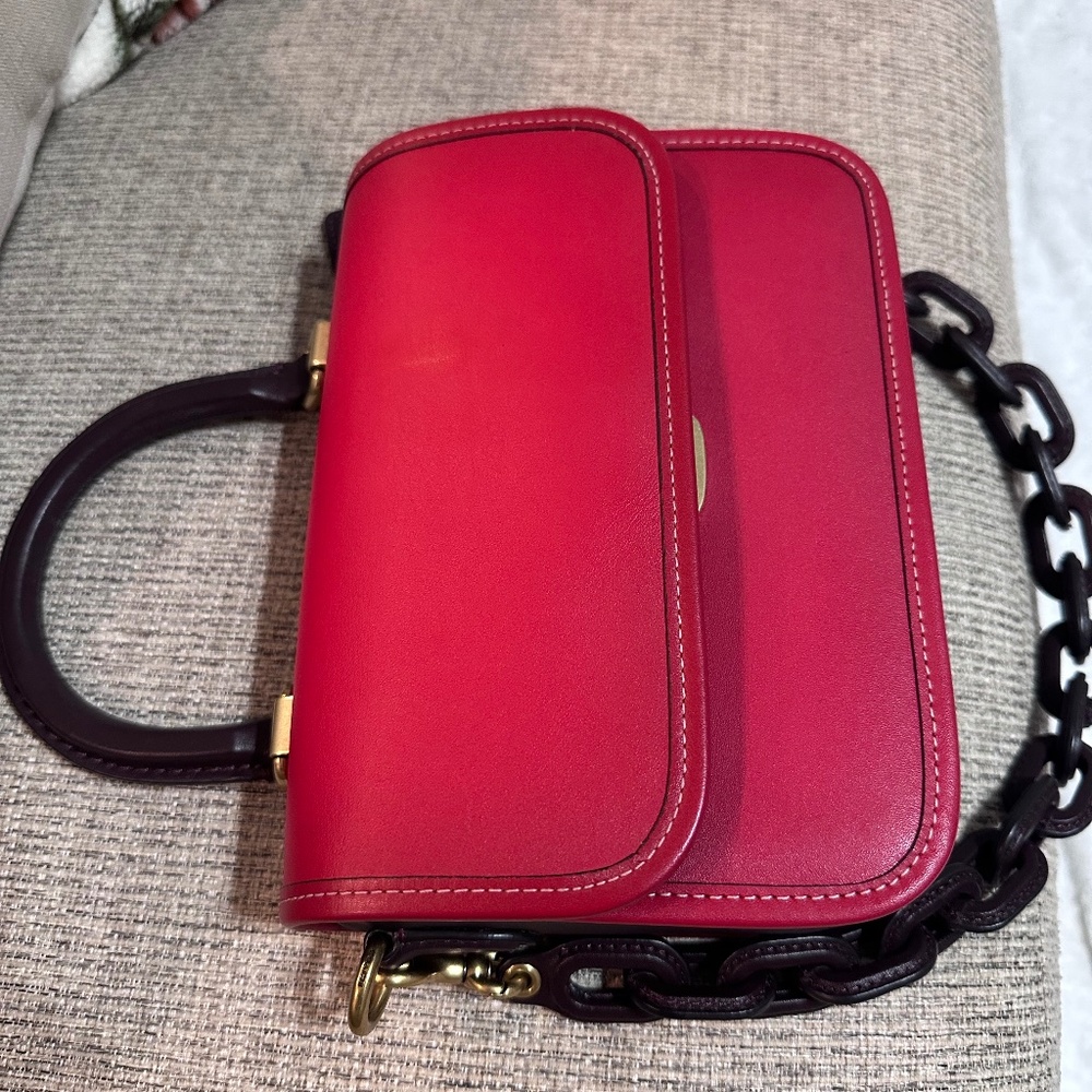Coach Rogue Top Handle In Colorblock w/long strap